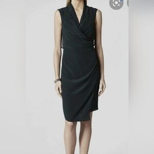 ALLSAINTS Dress Mayra 2 Black Wrap 100% Silk